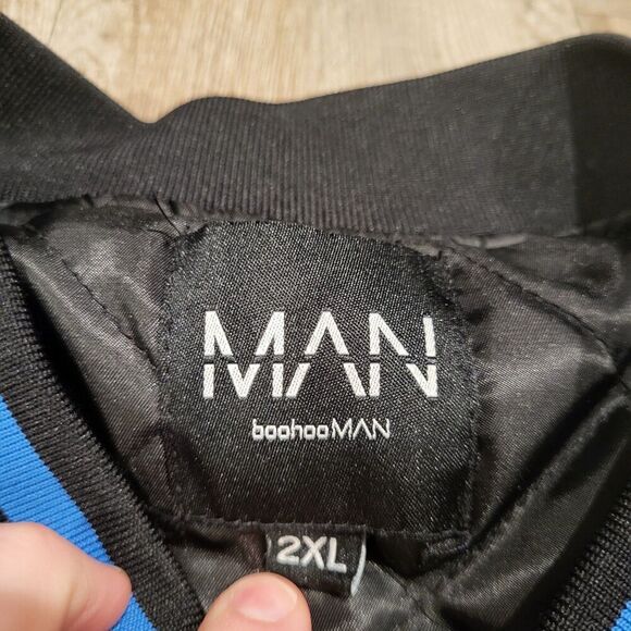 21 World Wide Varsity Bomber Jacket Limited Edition by Boohoo Man Men's Size XXL - Picture 4 of 7